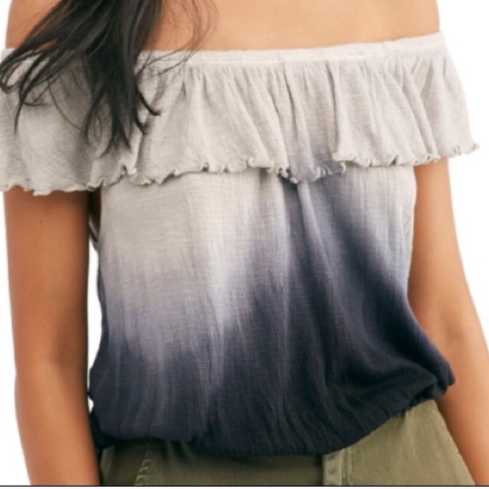 New Free People Cora Lee off shoulder top L